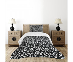 Monochrome Graphic Bedspread Set