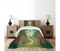 Medieval Woodlands Bedspread Set