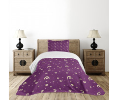 Abstract Curls Bedspread Set