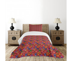 Macabre Red Bedspread Set