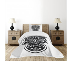 Tribal Style Skull Bedspread Set