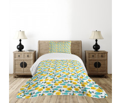 Silhouette Style Animals Bedspread Set