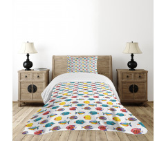 Colorful Tropical Species Bedspread Set