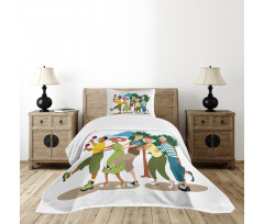 Line Dance Holiday Bedspread Set