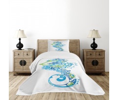 Curvy and Wavy Forms Bedspread Set