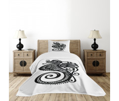 Graphic Swirl Bedspread Set