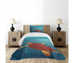 Underwater Composition Bedspread Set