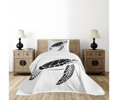 Monotone Caretta Caretta Bedspread Set