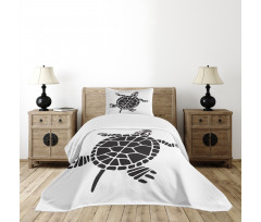 Geometric Shapes Motifs Bedspread Set