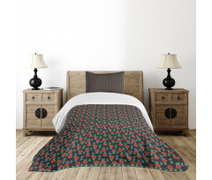 Summer Leafy Stems Foliage Bedspread Set