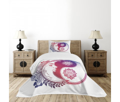Oriental Crescent Moon Bedspread Set
