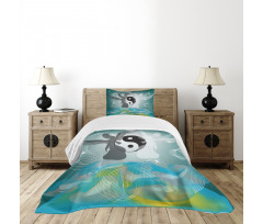 Flying Angel Abstract Art Bedspread Set