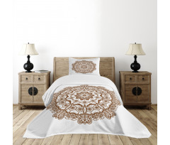 Monochrome Circles Ornate Bedspread Set