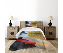 Canoe Lake Autumn Bedspread Set
