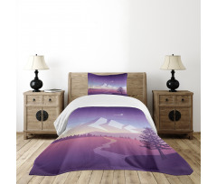 Mountain Scenery Bedspread Set