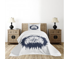 Compass Night Forest Bedspread Set