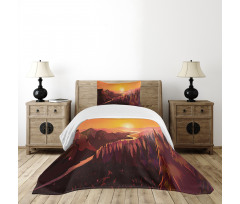 Forest Idyllic Morning Bedspread Set