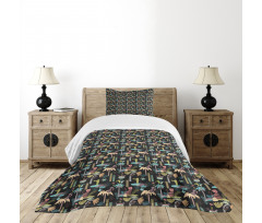 Tropical Island Nature Bedspread Set