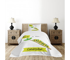 Zoo Alphabet Theme Bedspread Set