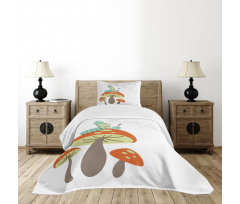 Hookah Caterpillar Bedspread Set