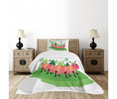 Strolling Animal Bedspread Set