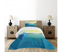 Ice Melting in Ocean Bedspread Set