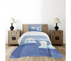 Icy Rocks Habitat Bedspread Set