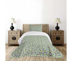 Bilberry Leaves Garden Bedspread Set