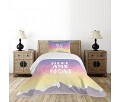 Mountains and Dreamy Sky Bedspread Set