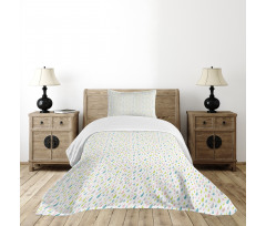 Scribbled Droplet Bedspread Set