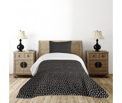 Brush Stroke Raindrops Bedspread Set