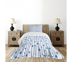 Water Drop Lines Bedspread Set