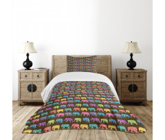 Animals with Circles Bedspread Set