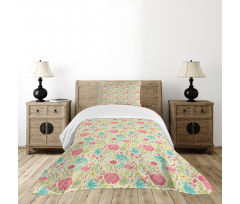 Blooming Spring Sprouts Bedspread Set