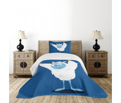 Wild Scary Yeti Costume Bedspread Set