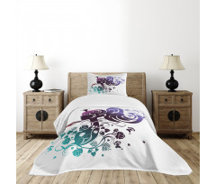 Abstract Portrait Bedspread Set