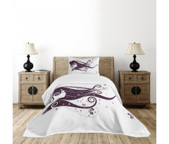 Abstract Fantasy Portrait Bedspread Set