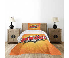 Cartoon Speech Bubble Bedspread Set