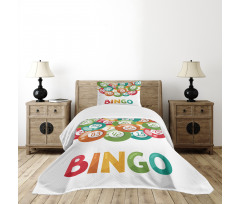 Lottery Game with Balls Bedspread Set