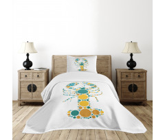 Pointillist Colorful Bedspread Set