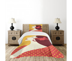 Retro Flamenco Woman Bedspread Set