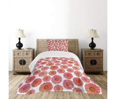 Pink Bloom Field Flourish Bedspread Set