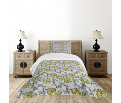 Chrysanthemum Style Bedspread Set
