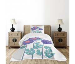 Ornamental Flower Bouquet Bedspread Set