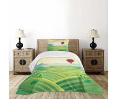 Peaceful Summer Field Bedspread Set