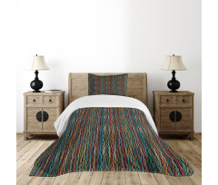 Modern Art Rainbow Colors Bedspread Set