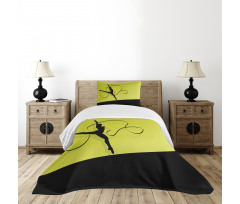 Woman with Ribbon Bedspread Set