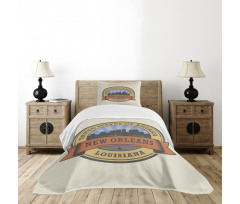 Louisiana City View Bedspread Set