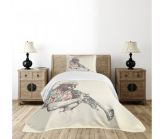 Hand Drawn Player Bedspread Set