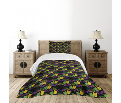 Masquerade Pattern Bedspread Set